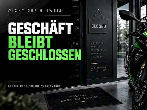 Vorankündigung - Geschäft bleibt geschlossen (Oktober)